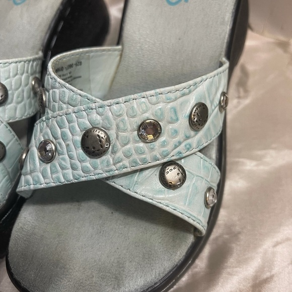 ROPER Aqua/light blue clog sandals - Picture 2 of 7